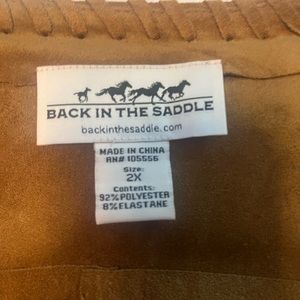 Soft, suede light weight fringe jacket.